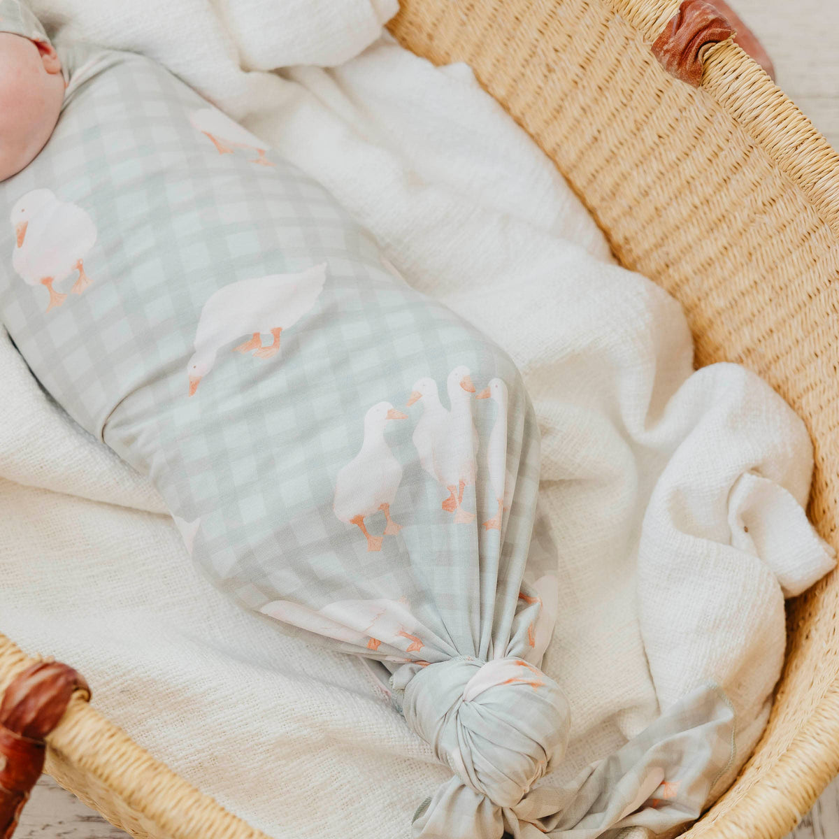 Baker Knit Swaddle Blanket Copper Pearl Lil Tulips