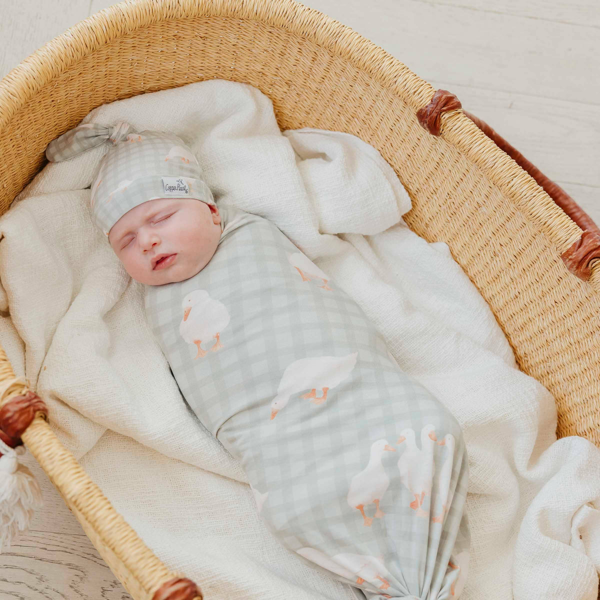Baker Knit Swaddle Blanket Copper Pearl Lil Tulips