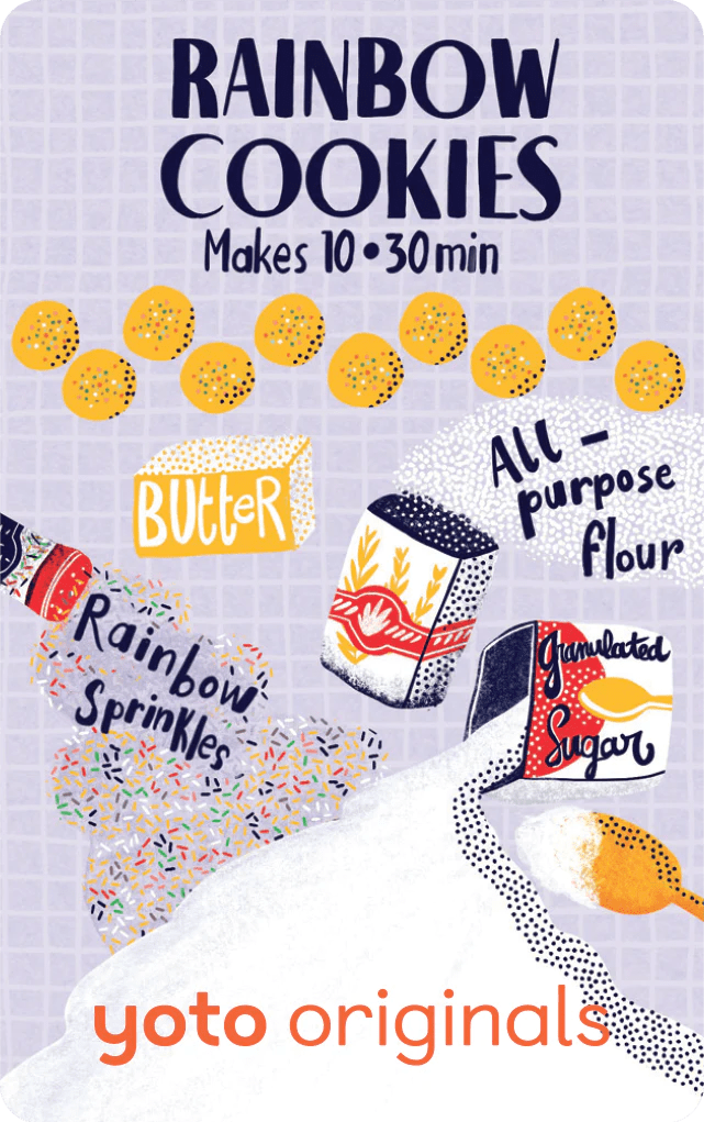 Baking with Yoto - 5 Audiobook Cards Yoto Lil Tulips