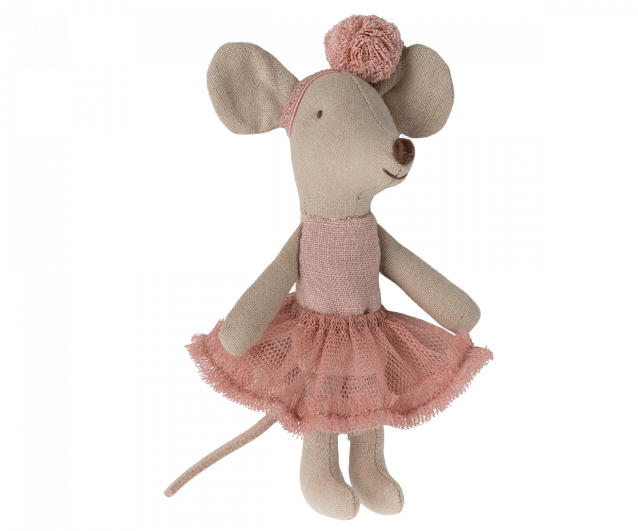 Ballerina Mouse, Little Sister - Rose Maileg Lil Tulips