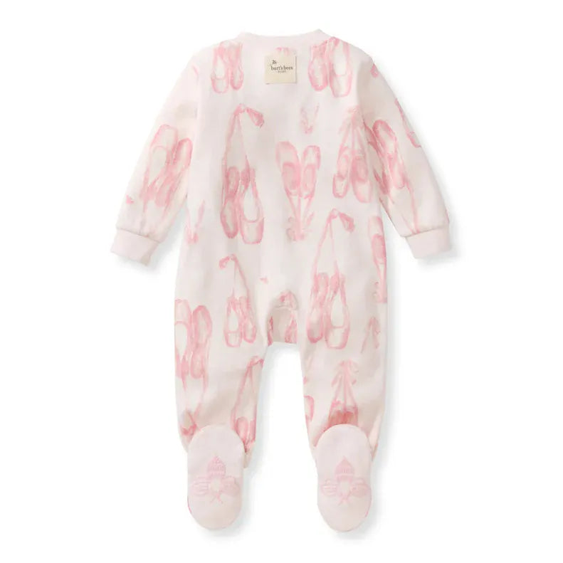 Ballet Slippers Organic Cotton Sleep & Play Burt's Bees Baby Lil Tulips