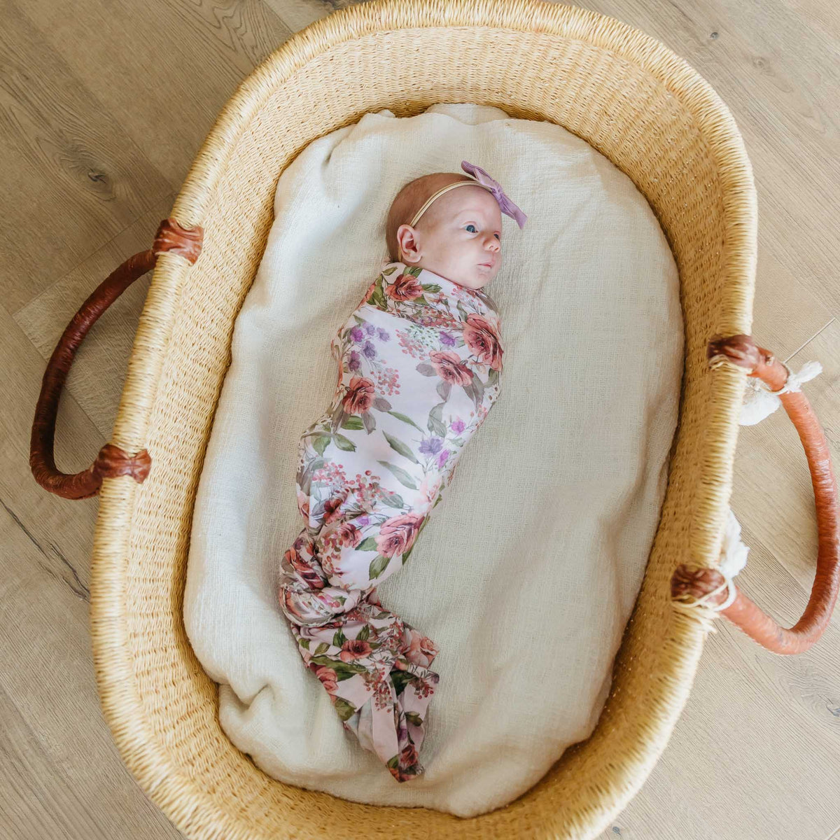 Bamboo Swaddle - Deborah Copper Pearl Lil Tulips