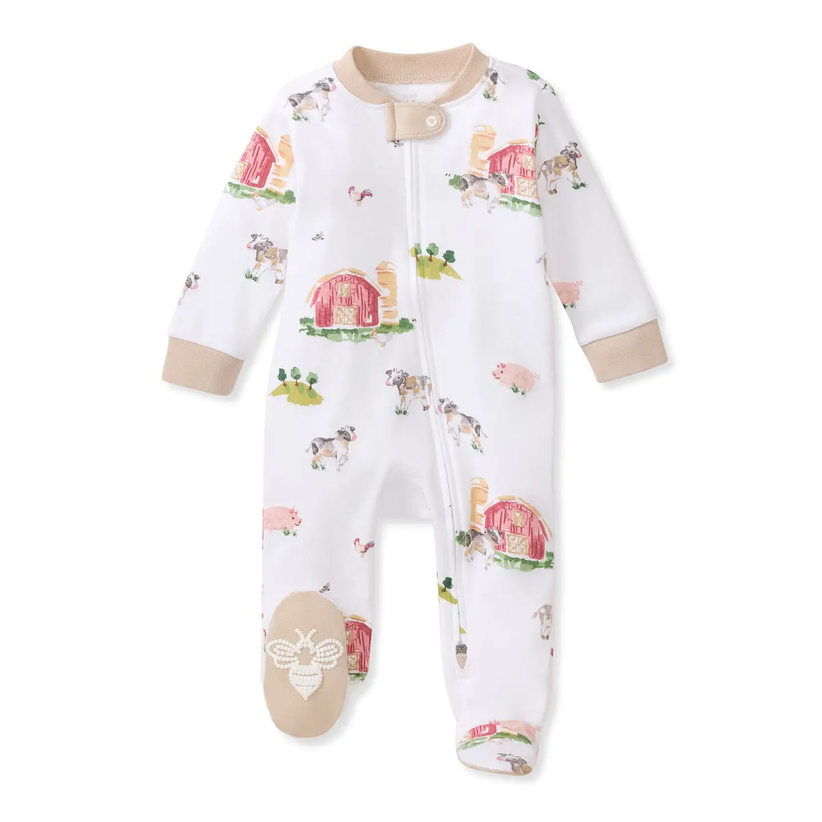 Barnyard Organic Cotton Sleep & Play Burt's Bees Baby Lil Tulips