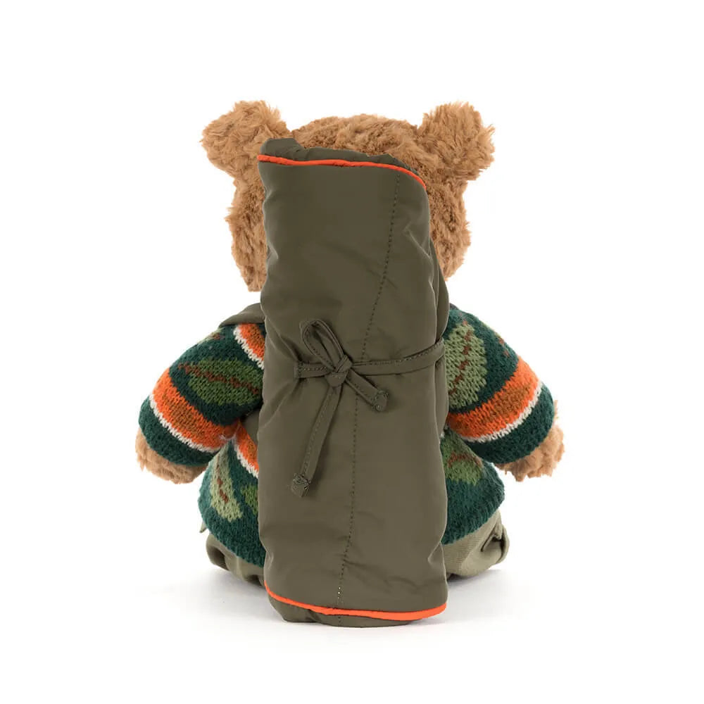 Bartholomew Bear Hiking Outfit Jellycat Lil Tulips