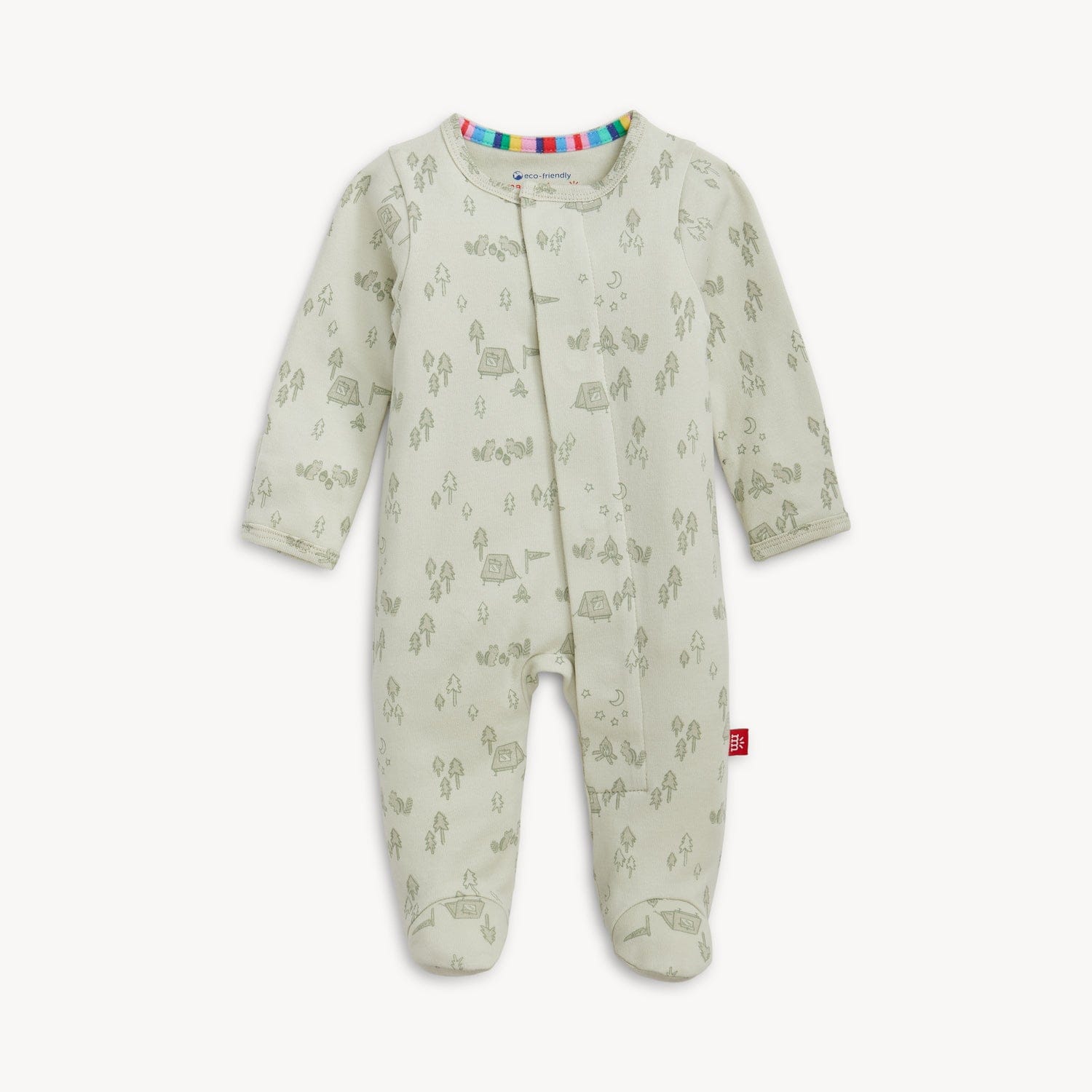 Base Camp Buddies Organic Cotton Footie Magnetic Me Lil Tulips