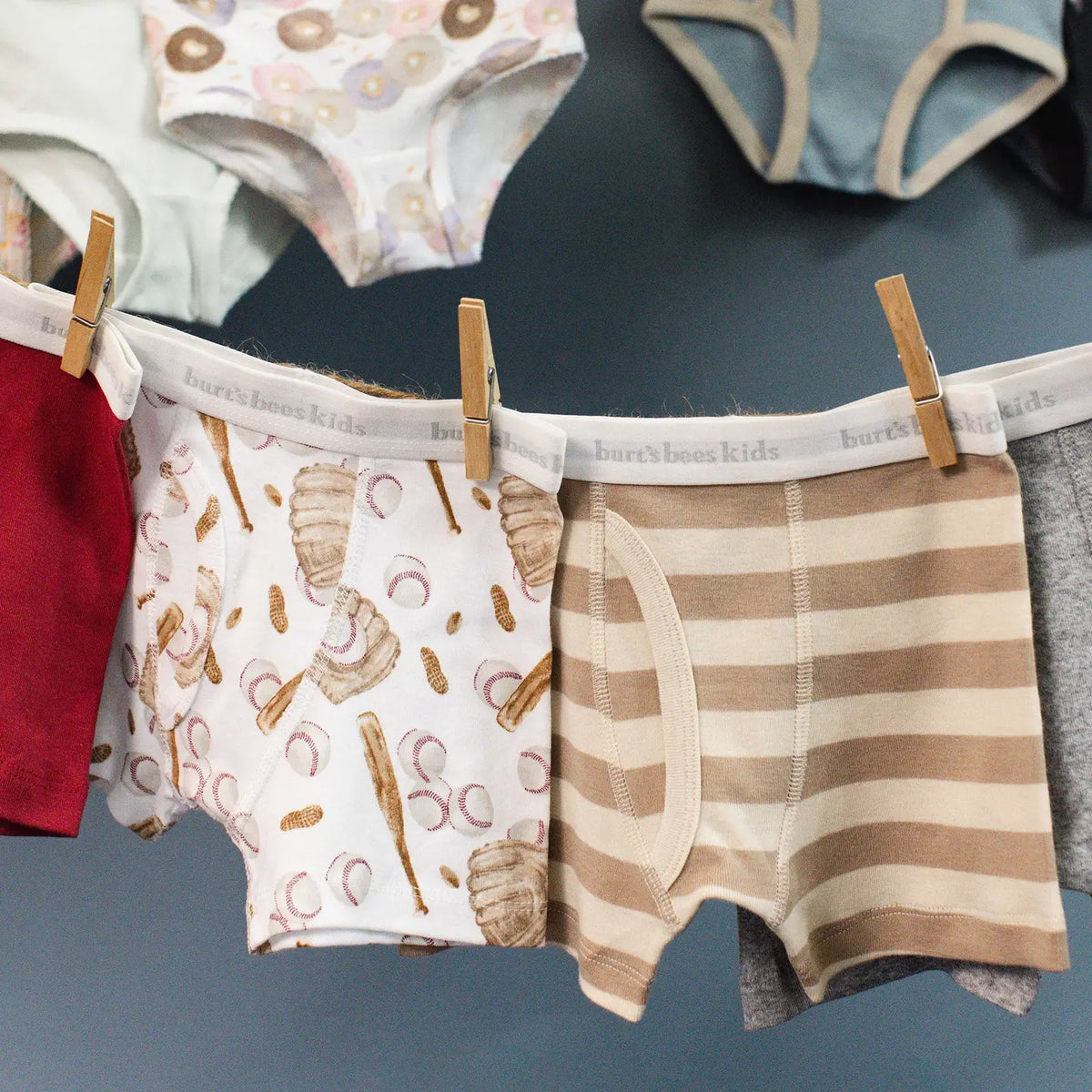Baseball & Basketball Organic Cotton Toddler Boy Boxer Briefs Burt's Bees Baby Lil Tulips