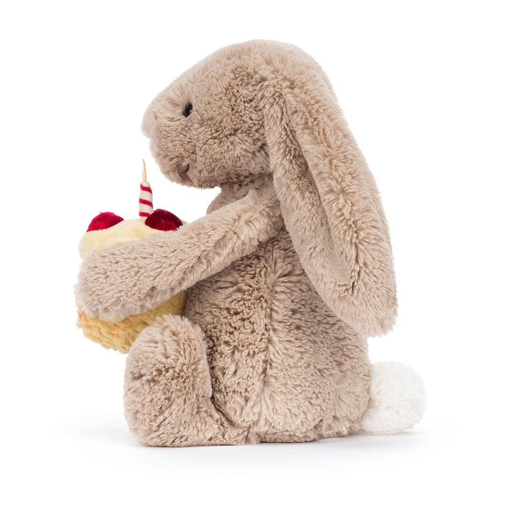 Bashful Beige Bunny 'Birthday' Jellycat Stuffed Animals Lil Tulips