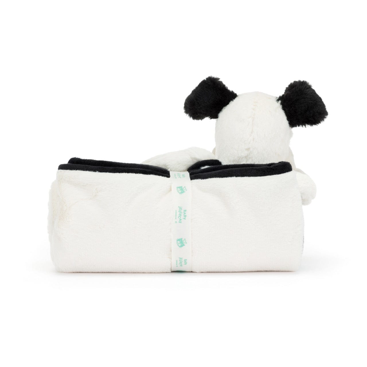 Bashful Black & Cream Puppy Blankie JellyCat JellyCat Lil Tulips