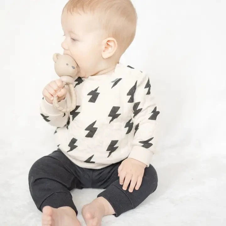 Bear Sweetie Rattle Itzy Ritzy Pacifiers & Teethers Lil Tulips