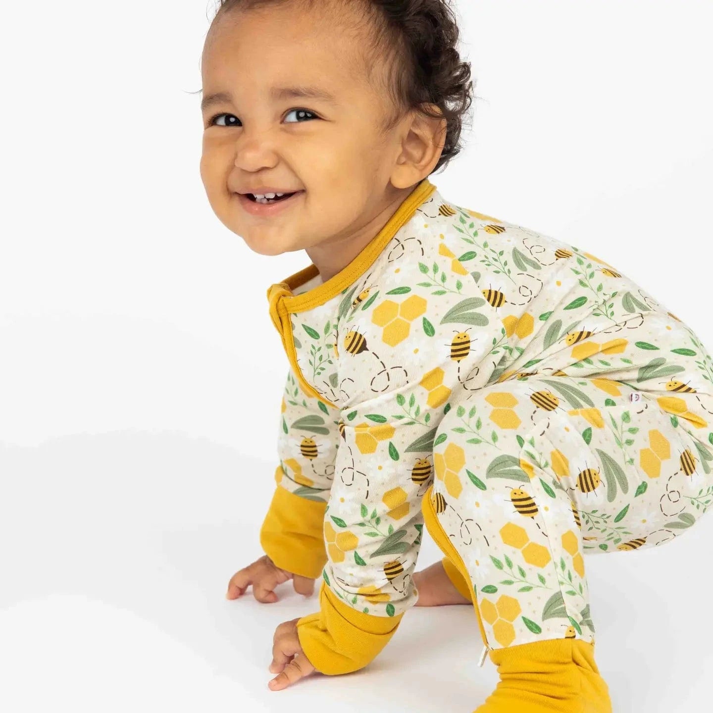 Bee Bamboo Convertible Baby Pajamas Emerson and Friends Baby & Toddler Clothing Lil Tulips