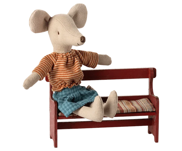 Bench, Mouse - Red Maileg Lil Tulips