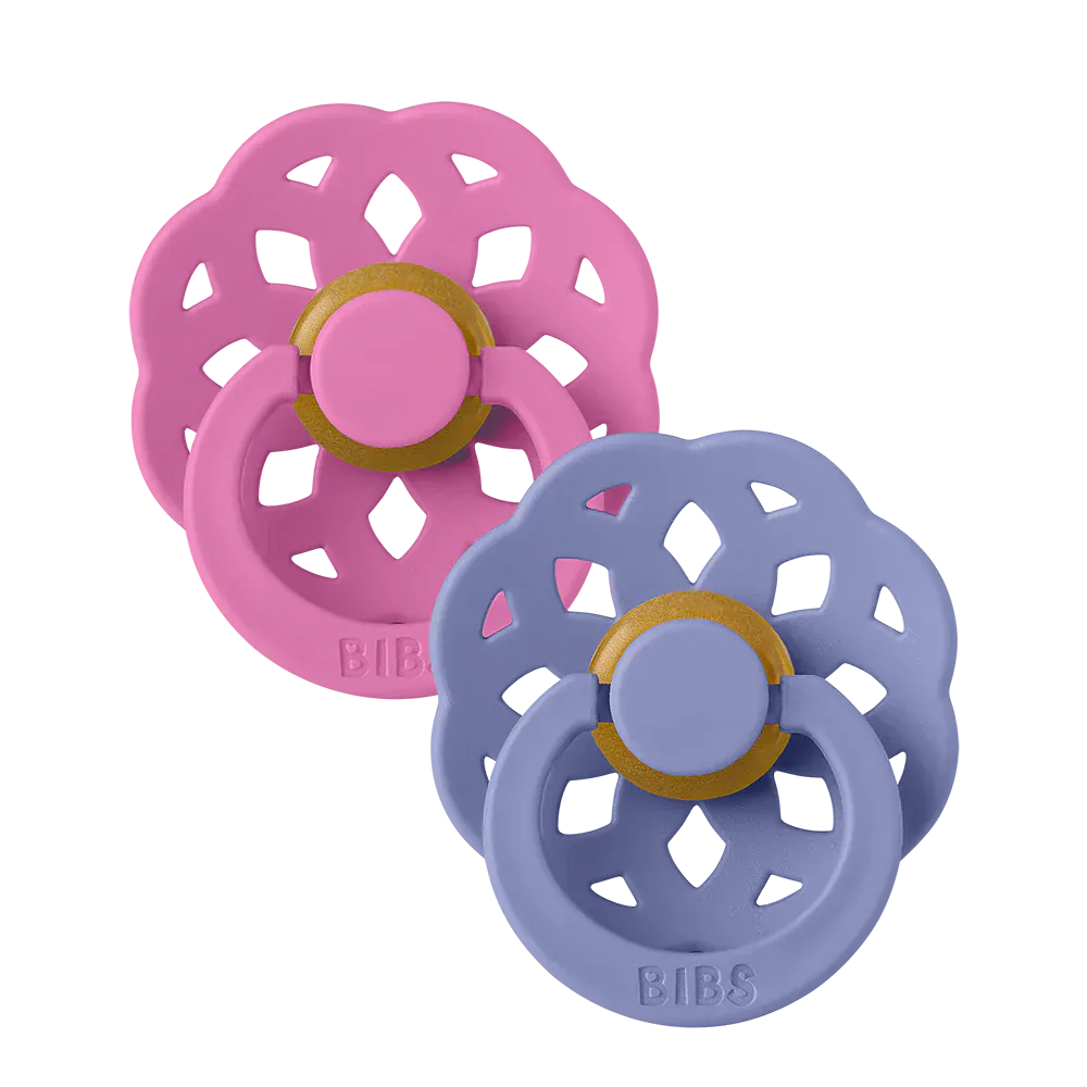 BIBS Boheme 2 Pack - Bubblegum/Peri Bibs Pacifier Lil Tulips