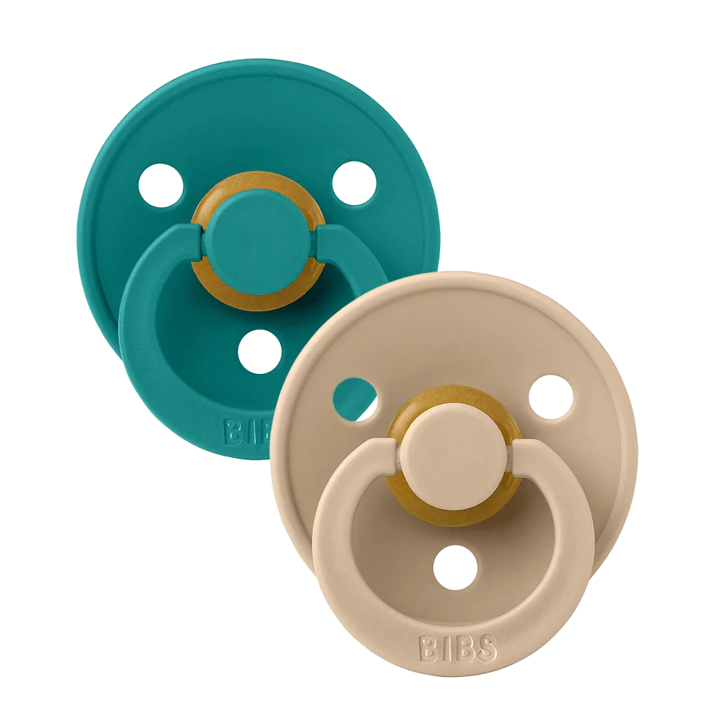 BiBS Pacifier 2 Pack - Scuba/Taupe Bibs Pacifier Lil Tulips