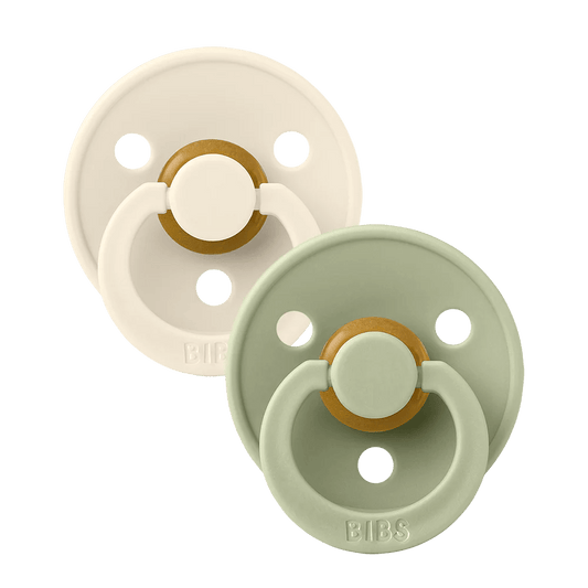 BIBS Pacifier 2 PK Sage/ Ivory Bibs Pacifier Lil Tulips