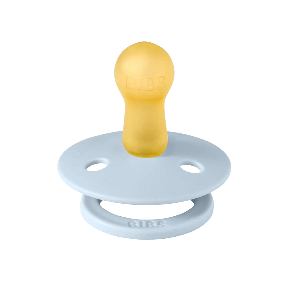 BiBS Pacifier Studio Colour 2 Pack Block - Baby Blue Dusty Blue mix Bibs Pacifier Lil Tulips