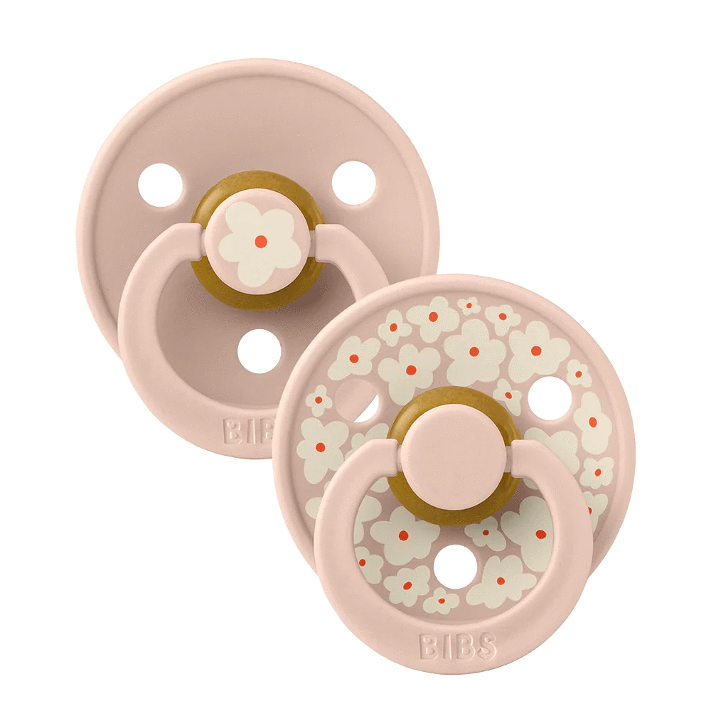 BiBS Pacifier Studio Colour 2 Pack Jasmine - Blush Mix Bibs Pacifier Lil Tulips
