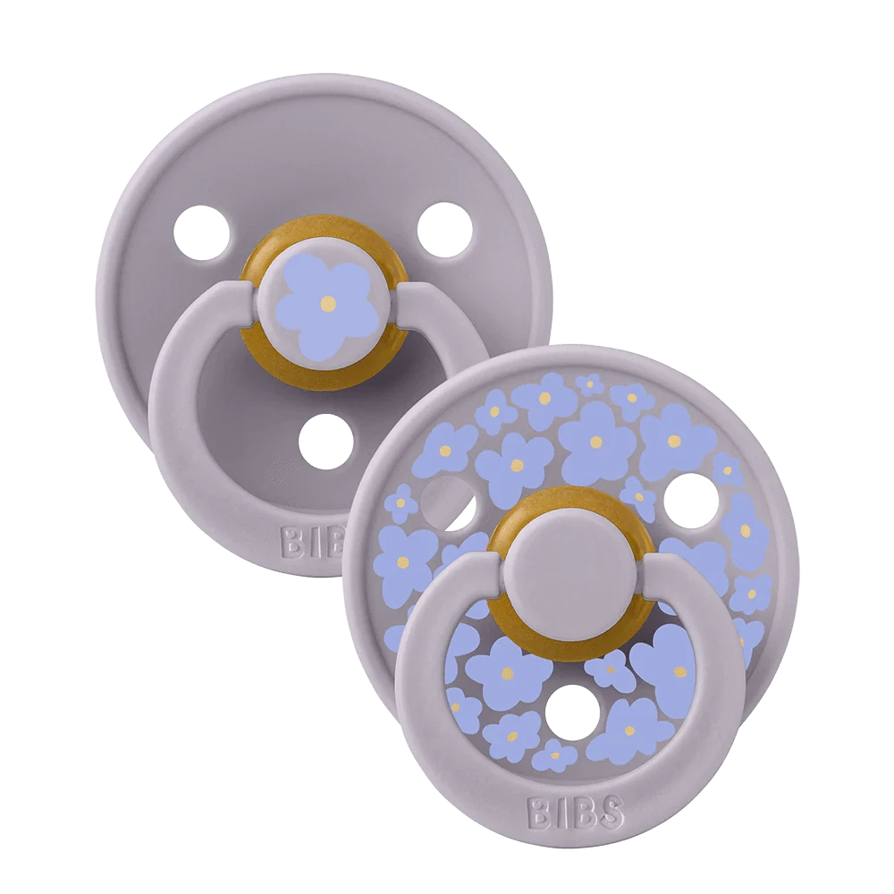 BiBS Pacifier Studio Colour 2 Pack Jasmine - Fossil Grey Mix Bibs Pacifier Lil Tulips