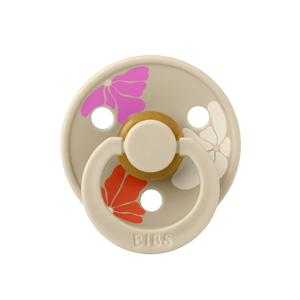 BiBS Pacifier Studio Colour 2 Pack Morning Bloom - Vanilla Mix Bibs Pacifier Lil Tulips