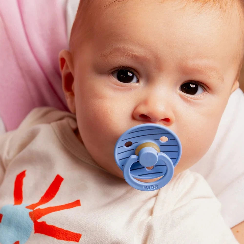 BiBS Pacifier Studio Colour 2 Pack Pin - Sky Blue Mix Bibs Pacifier Lil Tulips