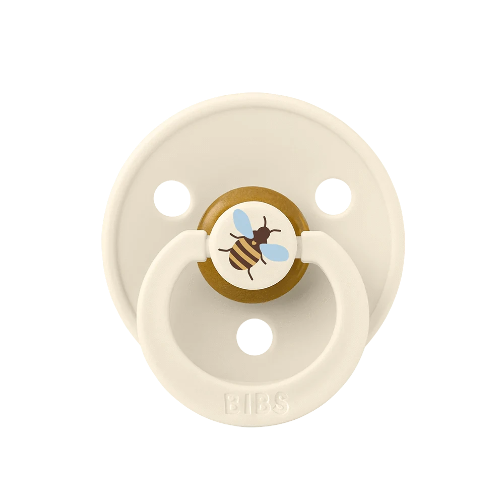 BIBS STUDIO Colour Bumblebee - Ivory SINGLE Bibs Pacifier Lil Tulips