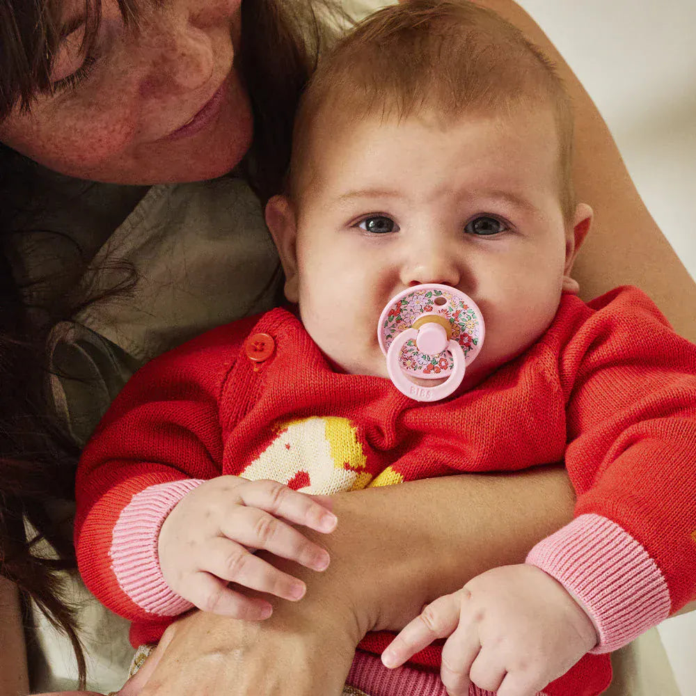 BIBS x LIBERTY Colour 2 Pack Oscar Meadow - Petal Mix Bibs Pacifier Lil Tulips