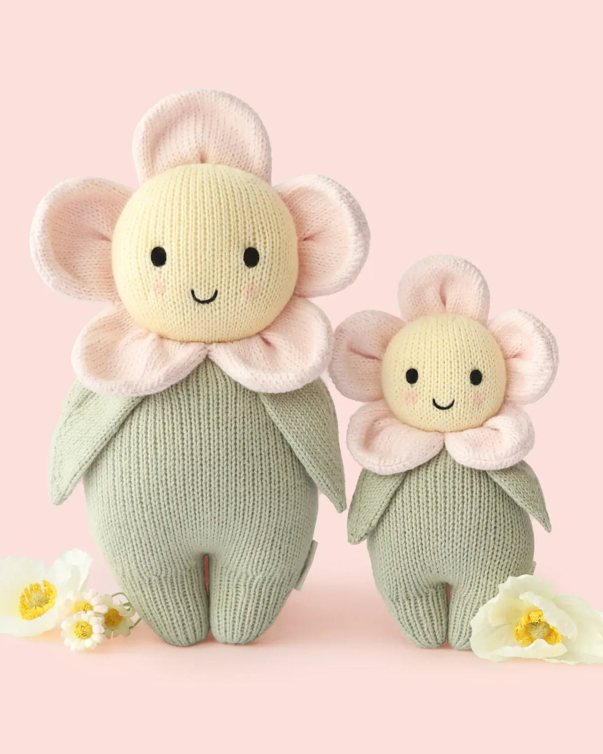 Big Baby Daisy Hand Knit cuddle+kind Lil Tulips