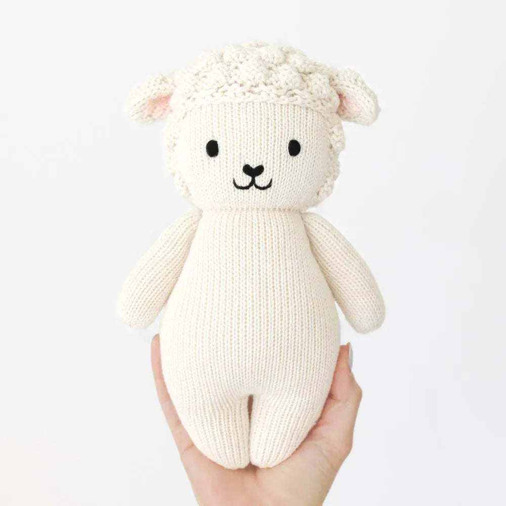 Big Baby Lamb Hand Knit cuddle+kind Lil Tulips