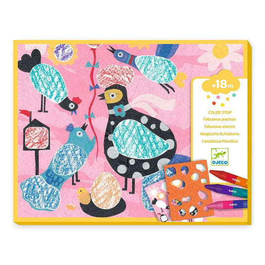 Birdie & Co Coloring Kit* Djeco Final Sale Lil Tulips