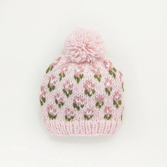 Bitty Blooms Blush Beanie Hat Huggalugs Lil Tulips