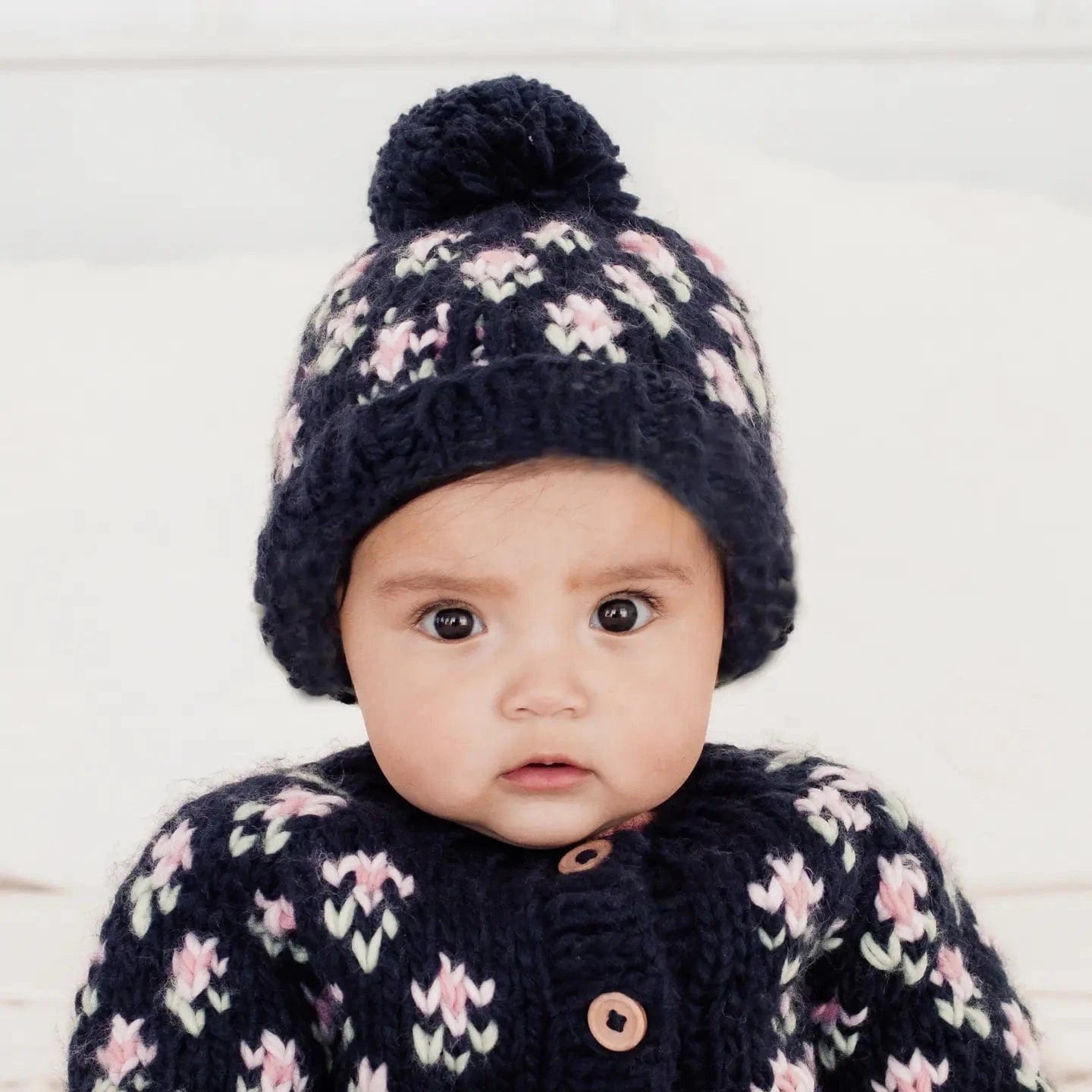Bitty Blooms Indigo Beanie Hat Huggalugs Lil Tulips