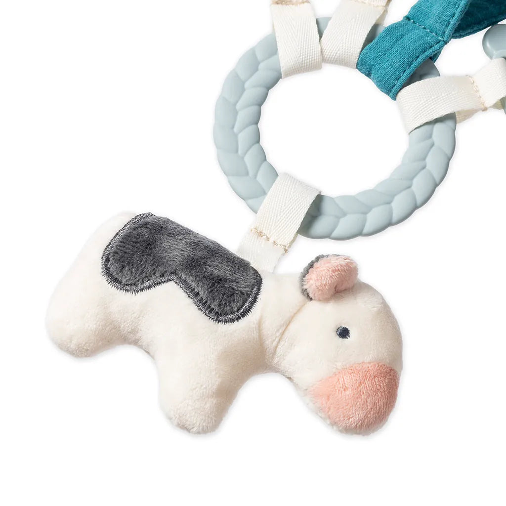 Bitzy Busy Ring™ Teething Activity Toy - Farm Itzy Ritzy Lil Tulips