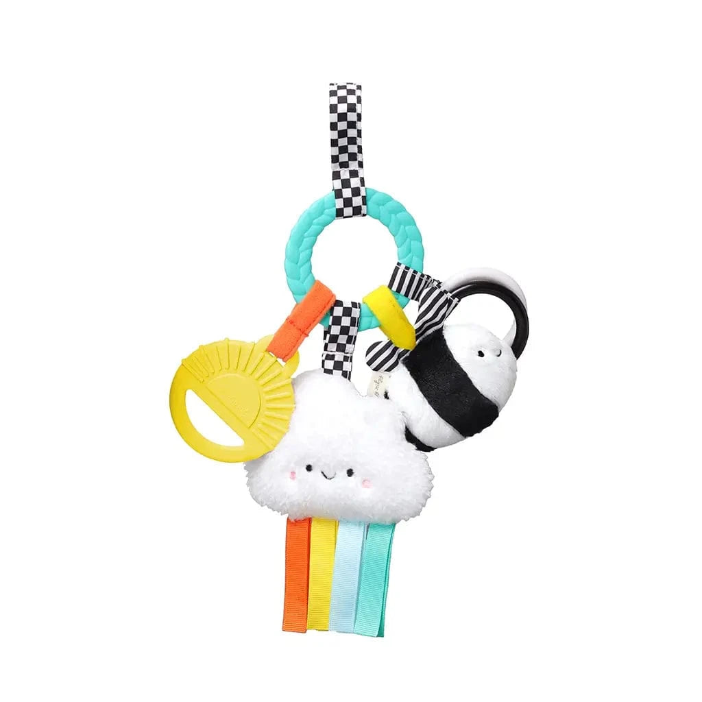 Bitzy Busy Ring™ Teething Activity Toy - High Contrast Itzy Ritzy Pacifiers & Teethers Lil Tulips