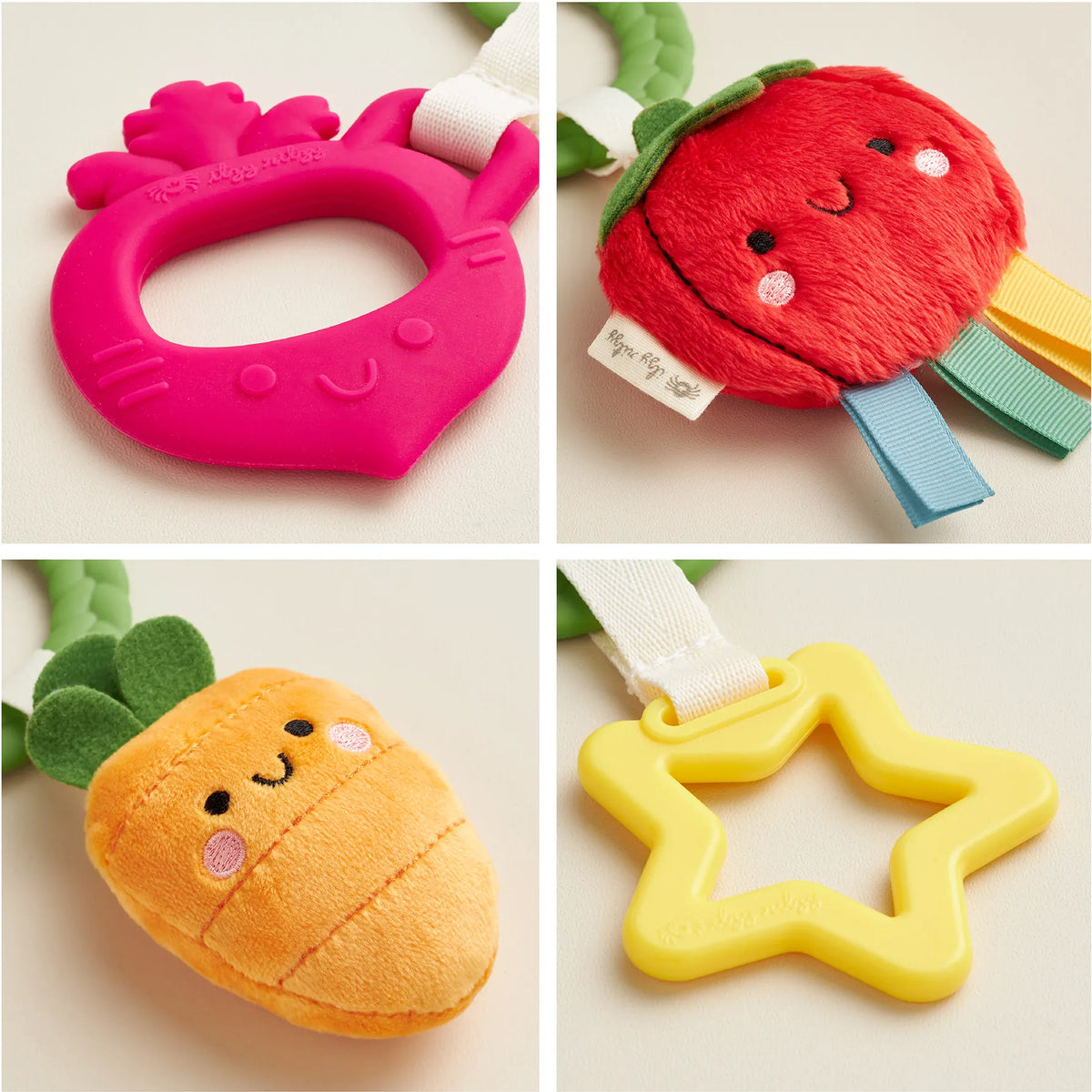 Bitzy Busy Ring™ Teething Activity Toy Veggie Itzy Ritzy Lil Tulips