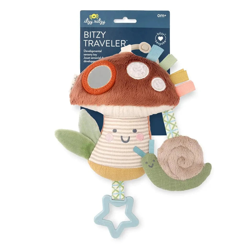 Bitzy Traveler™- Mushroom Itzy Ritzy Pacifiers & Teethers Lil Tulips