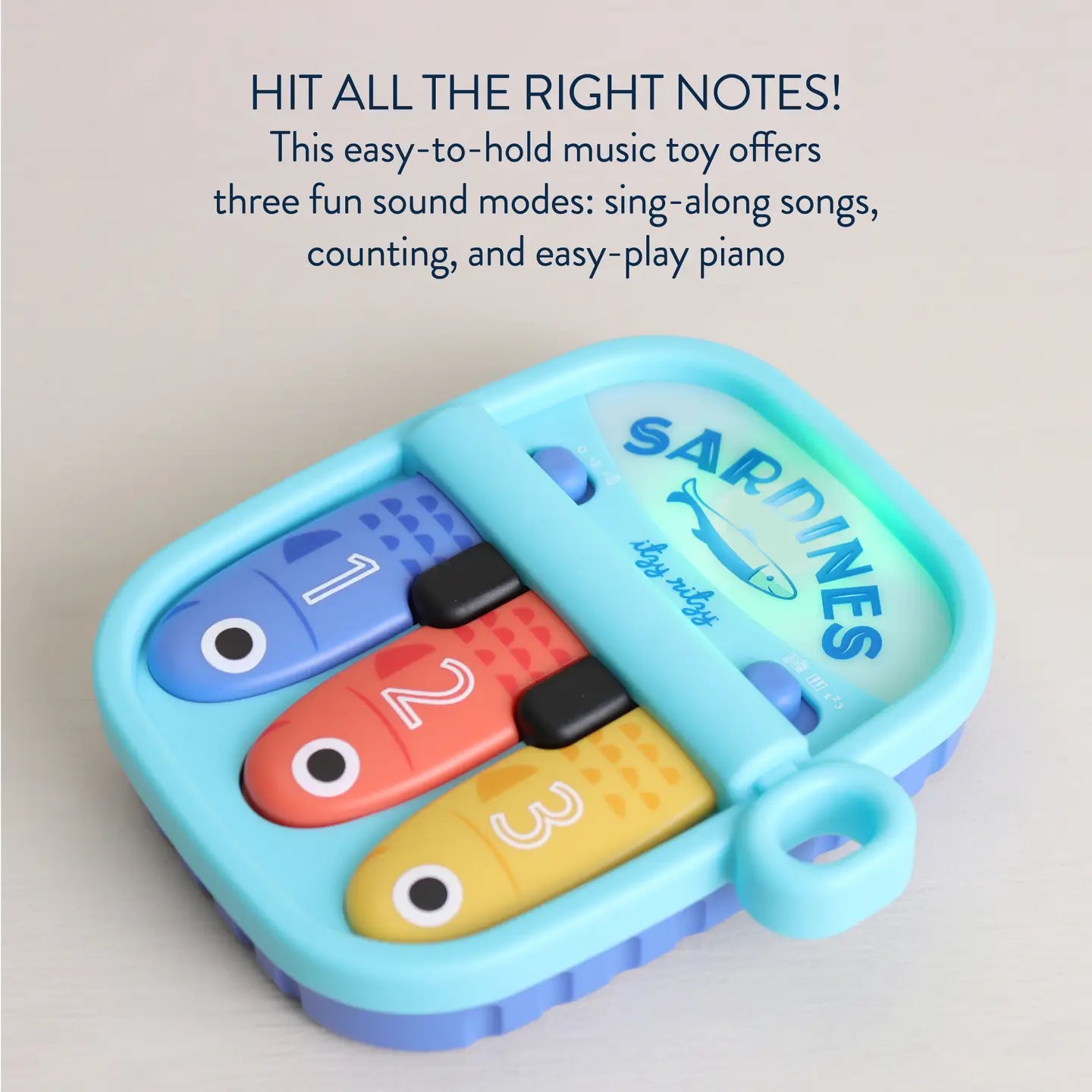 Bitzy Tunes™ Sardines - Light-Up Interactive Piano Toy Itzy Ritzy Lil Tulips