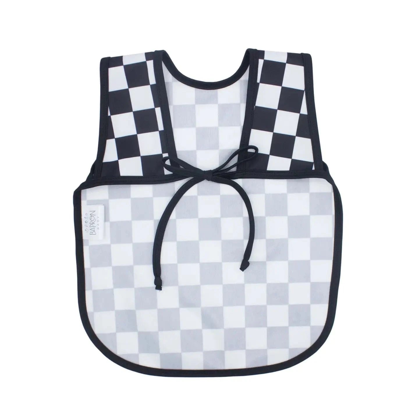 Black Checkerboard Bapron BapronBaby Lil Tulips