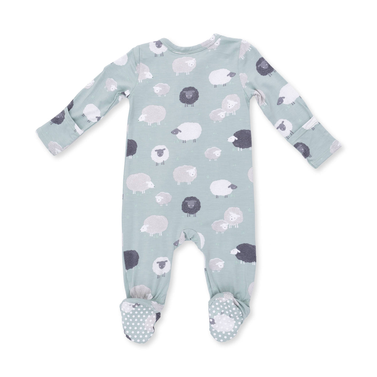 Black Sheep -2 Way Zipper Footie Angel Dear Lil Tulips