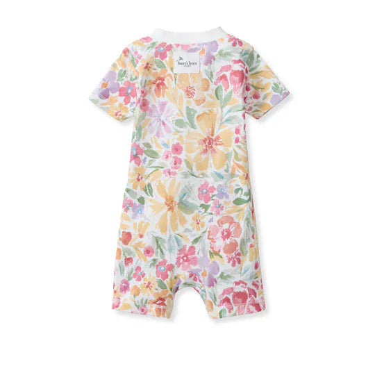 Bloom and Blossom Organic Sleeper Romper Burt's Bees Baby Lil Tulips