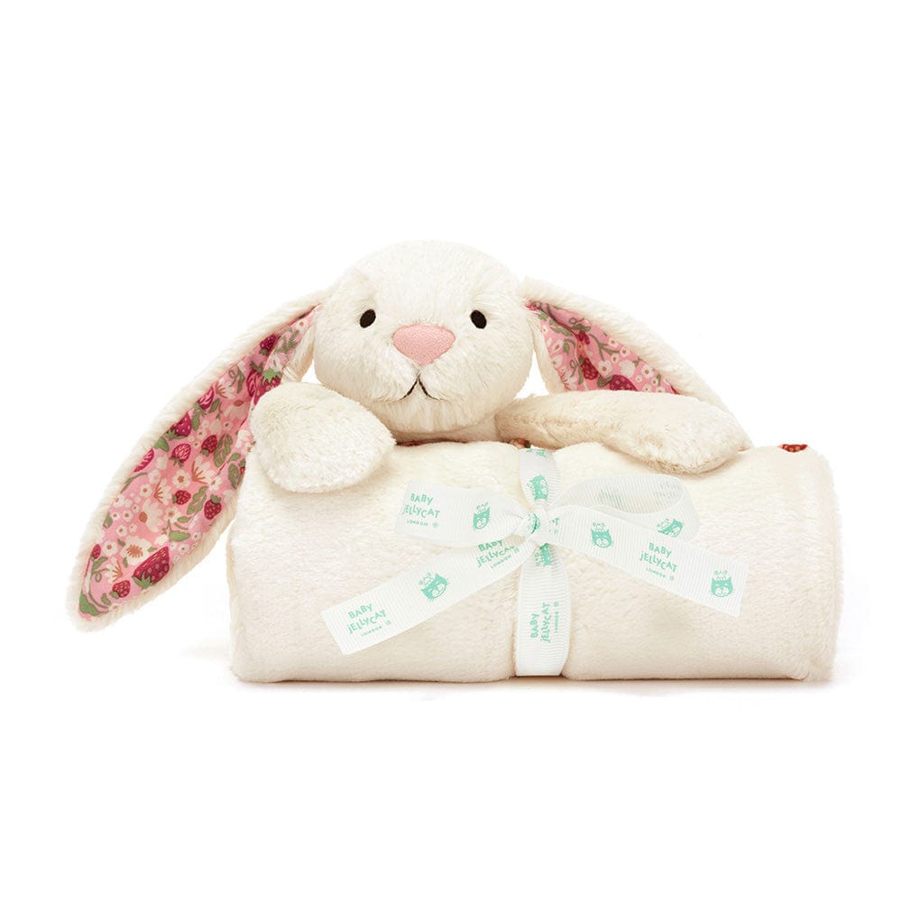 Blossom Cream Bunny 'Berry' Blankie Jellycat JellyCat Lil Tulips