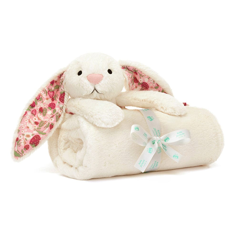 Blossom Cream Bunny 'Berry' Blankie Jellycat JellyCat Lil Tulips