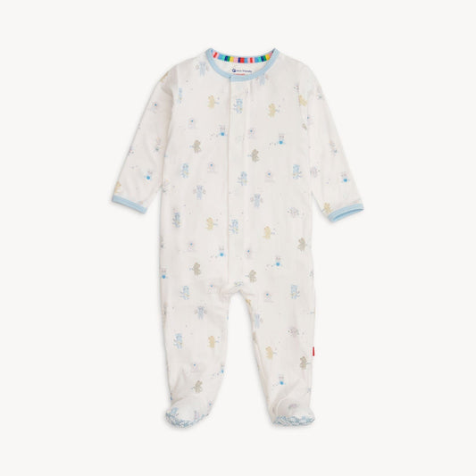 Blue Baby Beats Modal Footie Magnetic Me Lil Tulips