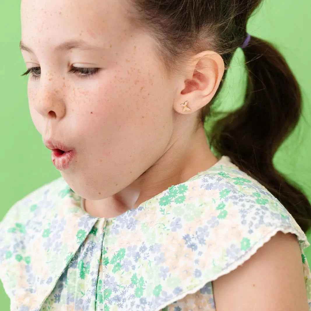 Blush Butterfly Flat Back Earrings Pip Pop Post Bracelets Lil Tulips