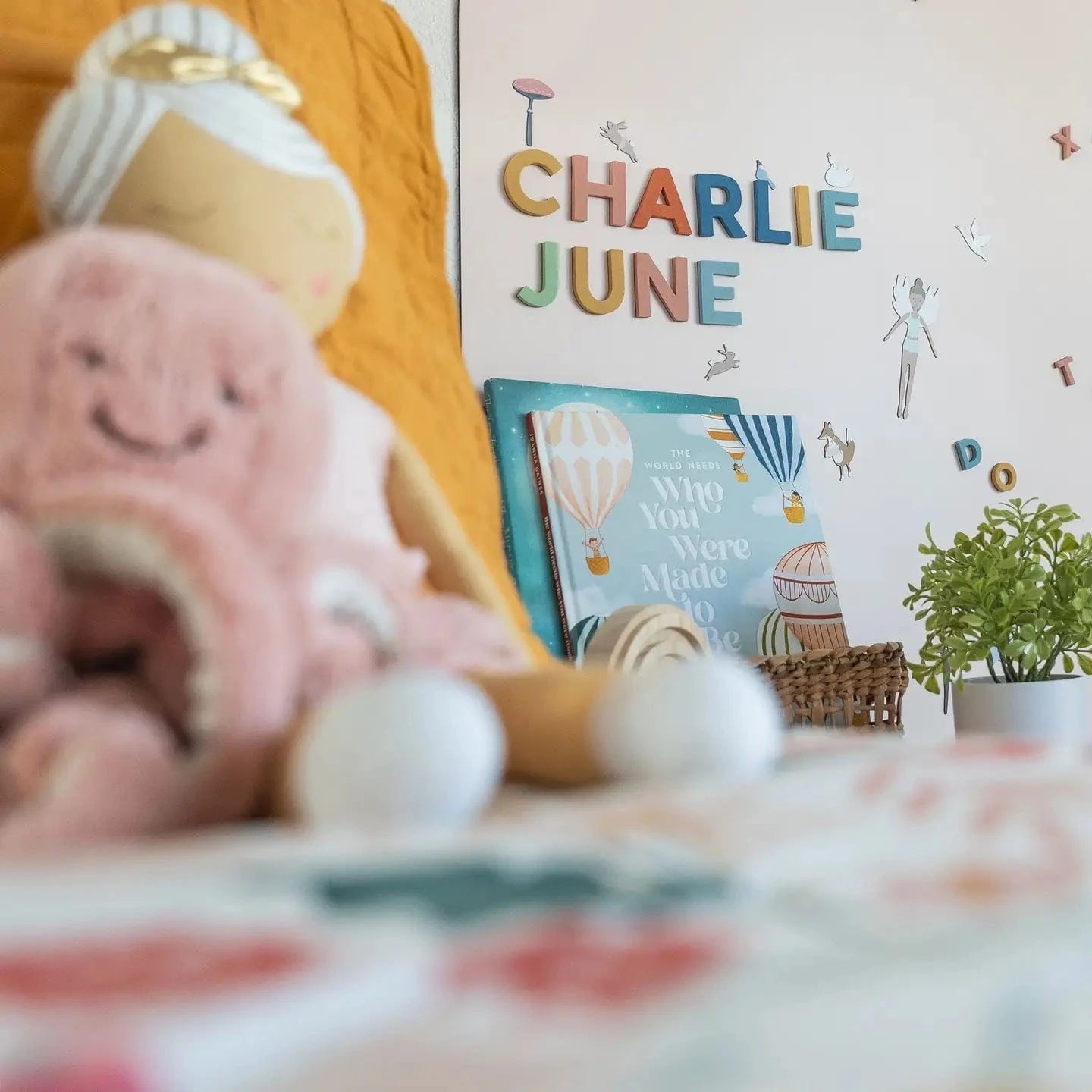 Blush Magnetic Arch Wall Decal The Type Set Co. Lil Tulips