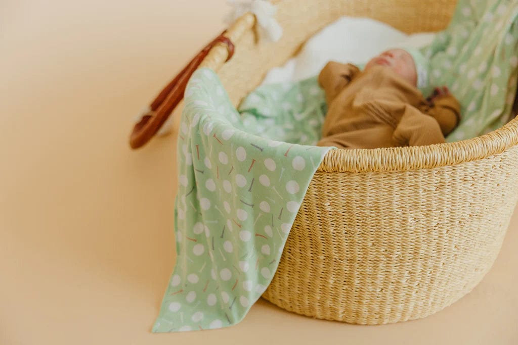 Bogey Knit Swaddle Blanket Copper Pearl Lil Tulips