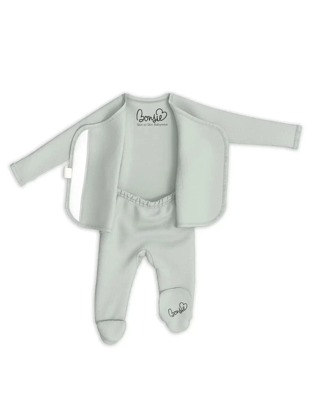 Bonsie Footie - Avocado 0-3 Months Bonsie Lil Tulips