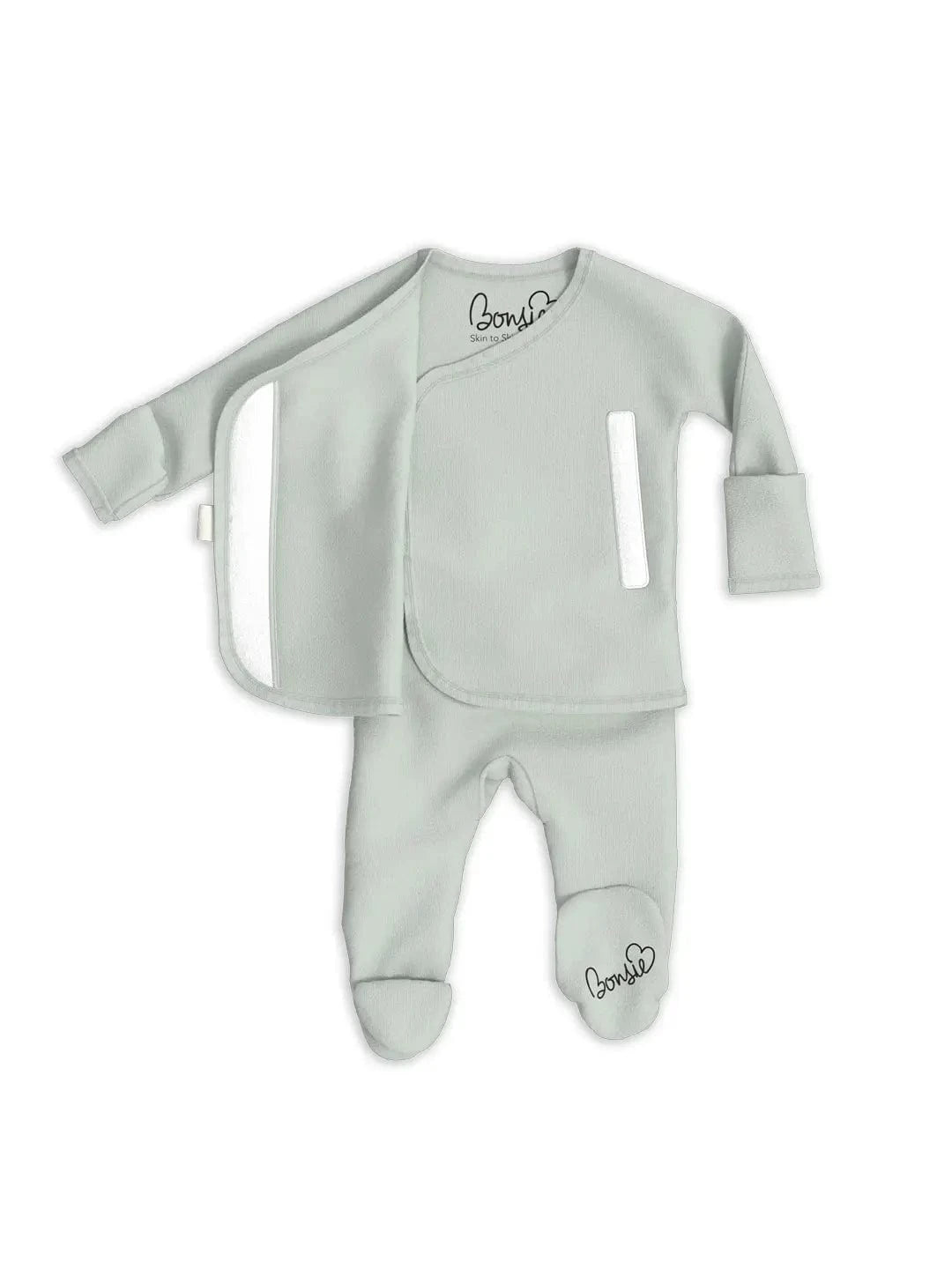 Bonsie Footie - Avocado 0-3 Months Bonsie Lil Tulips