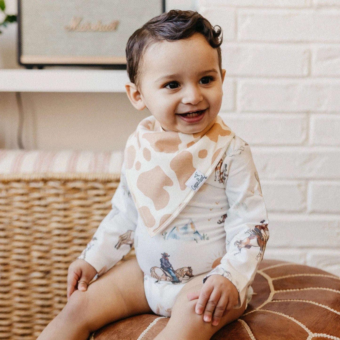 Boone Bandana Bibs Copper Pearl Lil Tulips