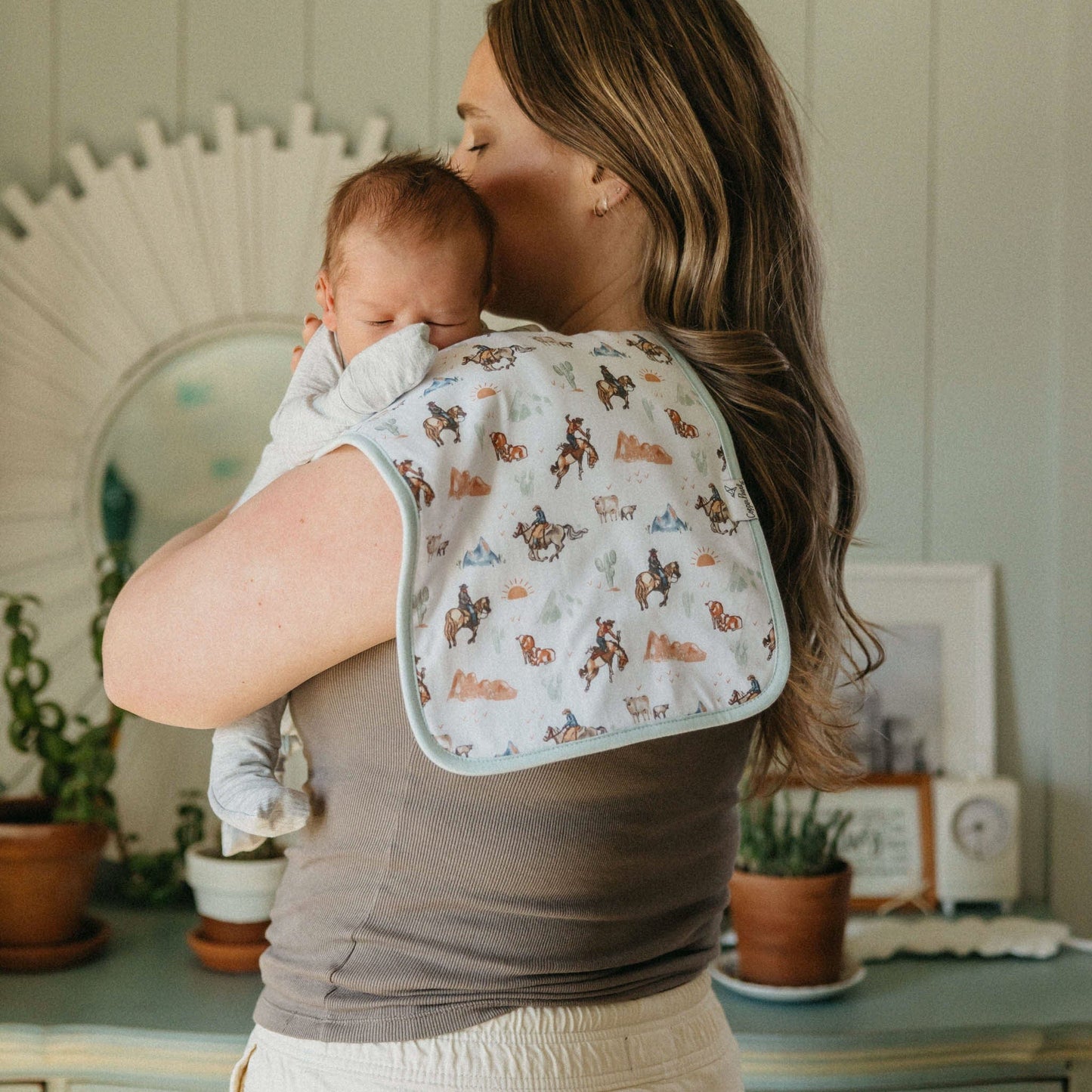 Boone Burp Cloth Set (3-Pack) Copper Pearl Lil Tulips