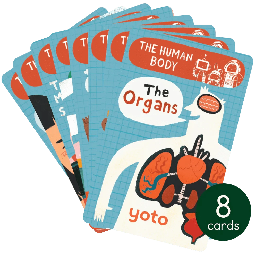BrainBots: The Human Body - 8 Audiobook Cards Yoto Lil Tulips