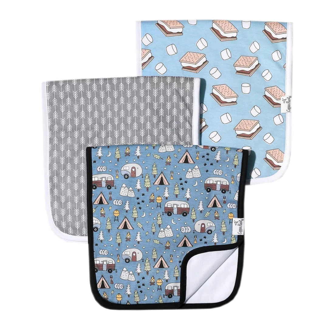 Bridger Burp Cloth Set Copper Pearl Lil Tulips